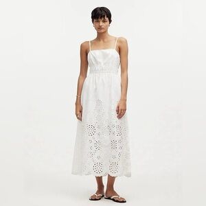 Madewell Classic White Eyelet Dress
